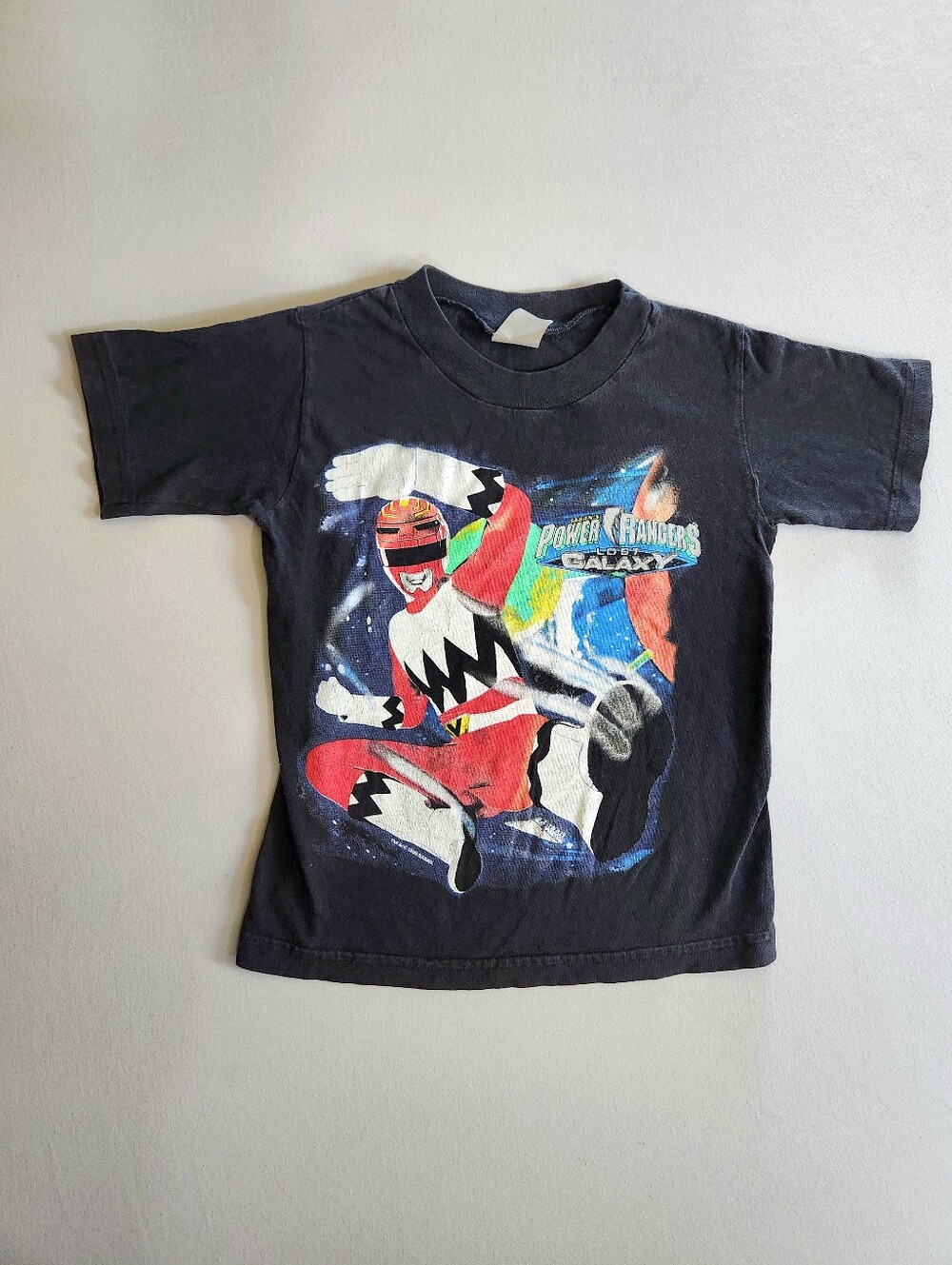 Vintage 90s Saban Power Rangers Lost Galaxy T Shirt Sz 5/6